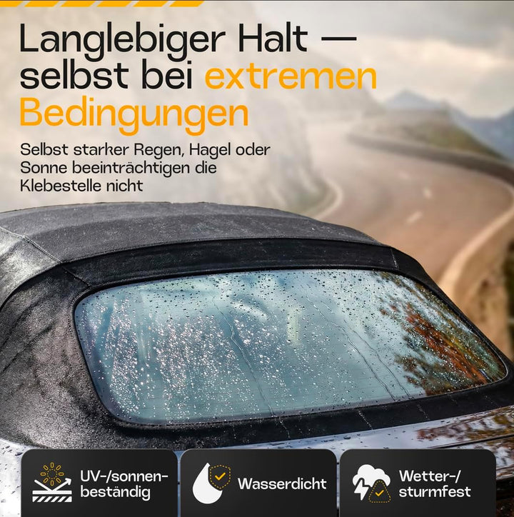 Cabrio Verdeck Scheiben Reparatur Set Heckscheibe