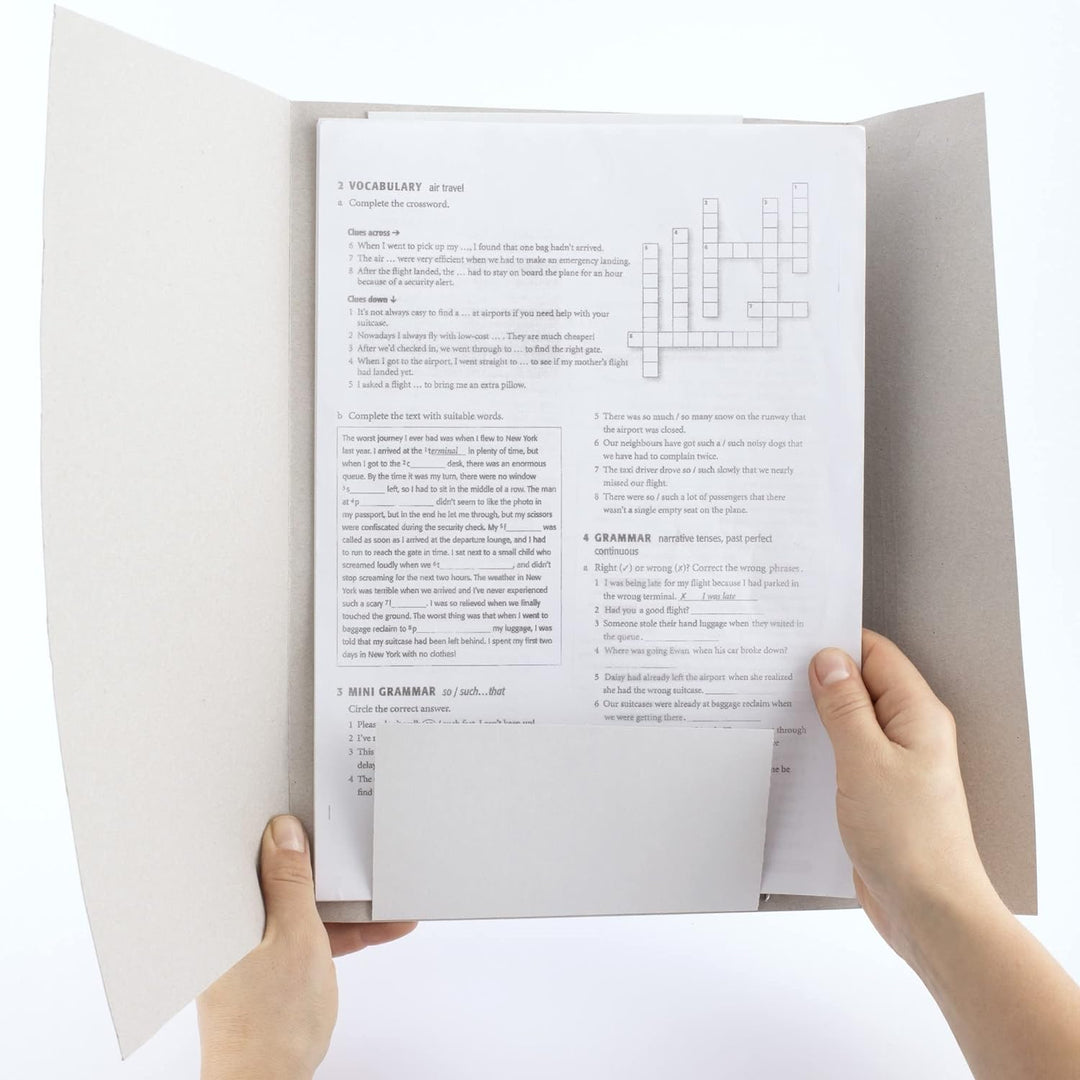 D.RECT - Sammelmappe aus Karton | Mappe mit Bandverschluss | Sichere Aufbewahrung und Transportieren
