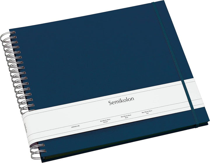 Semikolon 352961 Spiral Album Maxi Mucho - 34,5x30 cm - Fotoalbum, 90 Seiten schwarz, Fotobuch, mari