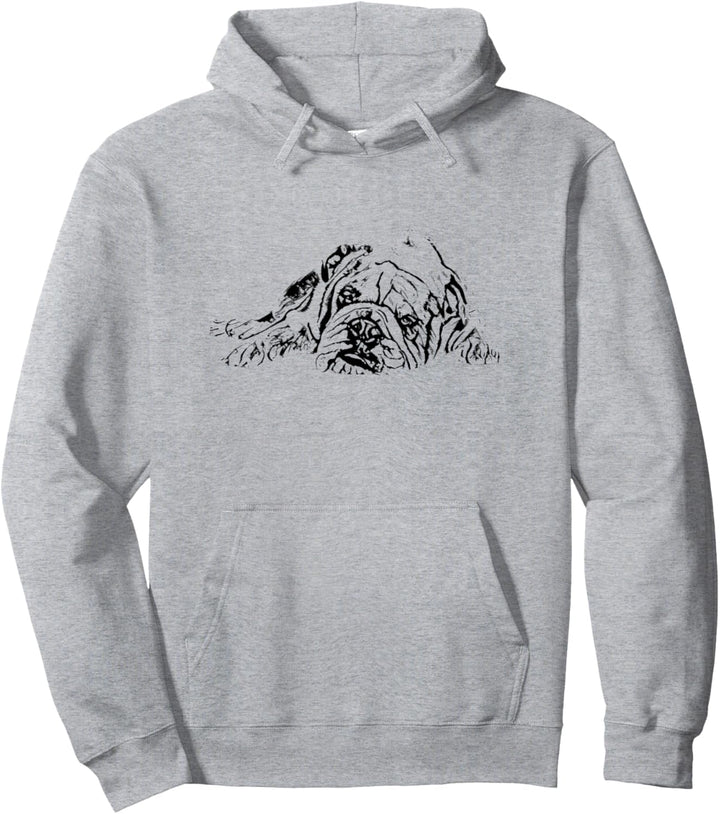 Englische Bulldogge, Haustierhunde, britische Bulldoggen Pullover Hoodie