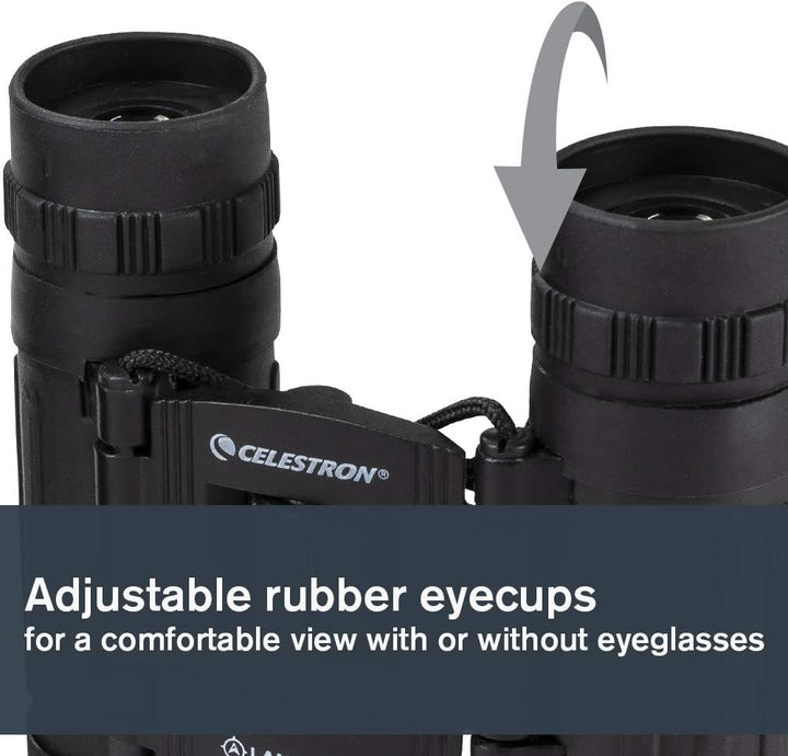 Celestron 72354 LandScout 16x32mm Water-Resistant Roof Prism Binoculars with Rubber Grip Surface, Co