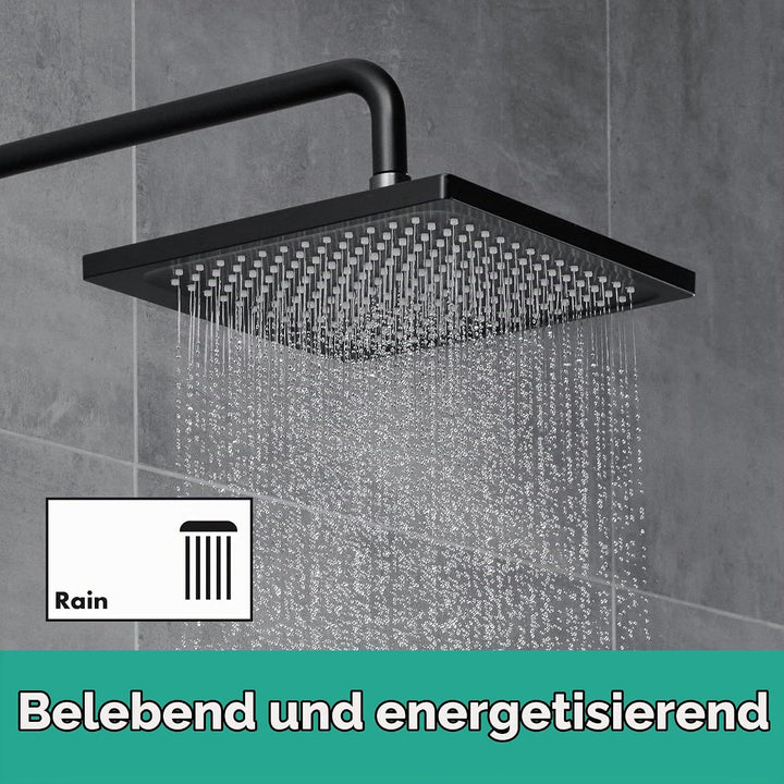 hansgrohe Duschkopf Crometta E, Kopfbrause Regendusche mit 1 Strahlart, Mattschwarz Mattschwarz ecki