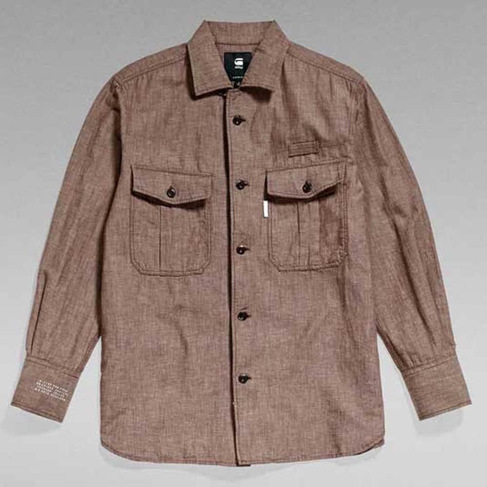 G-Star RAW Damen Officer Boyfriend Hemd Shirts XS Braun (Chocolat D21887-d187-285), XS Braun (Chocol