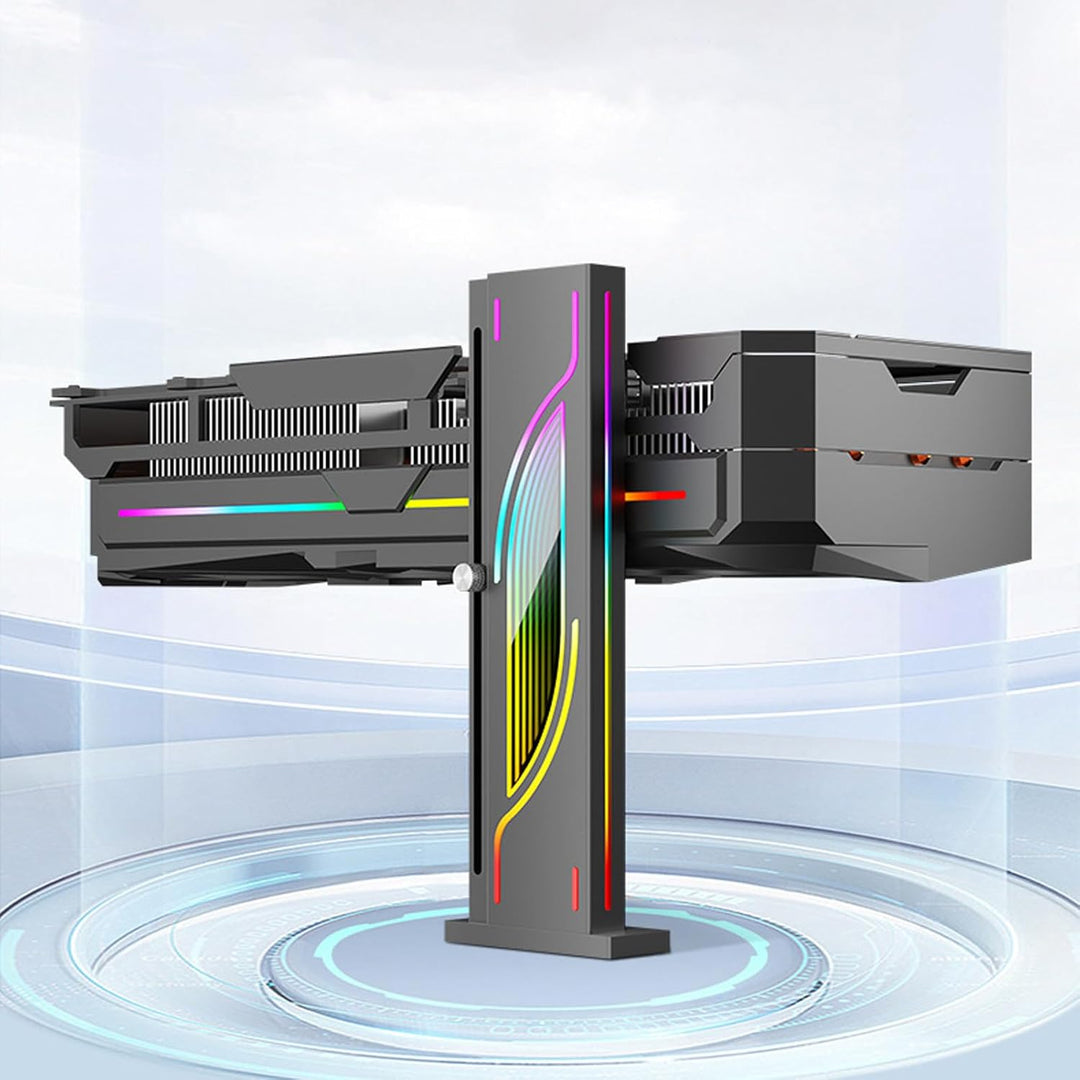 Topiky Höhenverstellbarer RGB-GPU-Ständer, 5-V-3-PIN-Grafikkartenhalterung, PC-Grafikkartenständerha