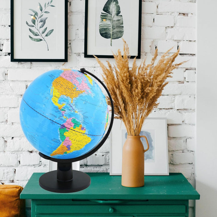 TOPGLOBE 30cm Globus Weltkugel pädagogische Politische Karte - Englischer Sprache, 30cm