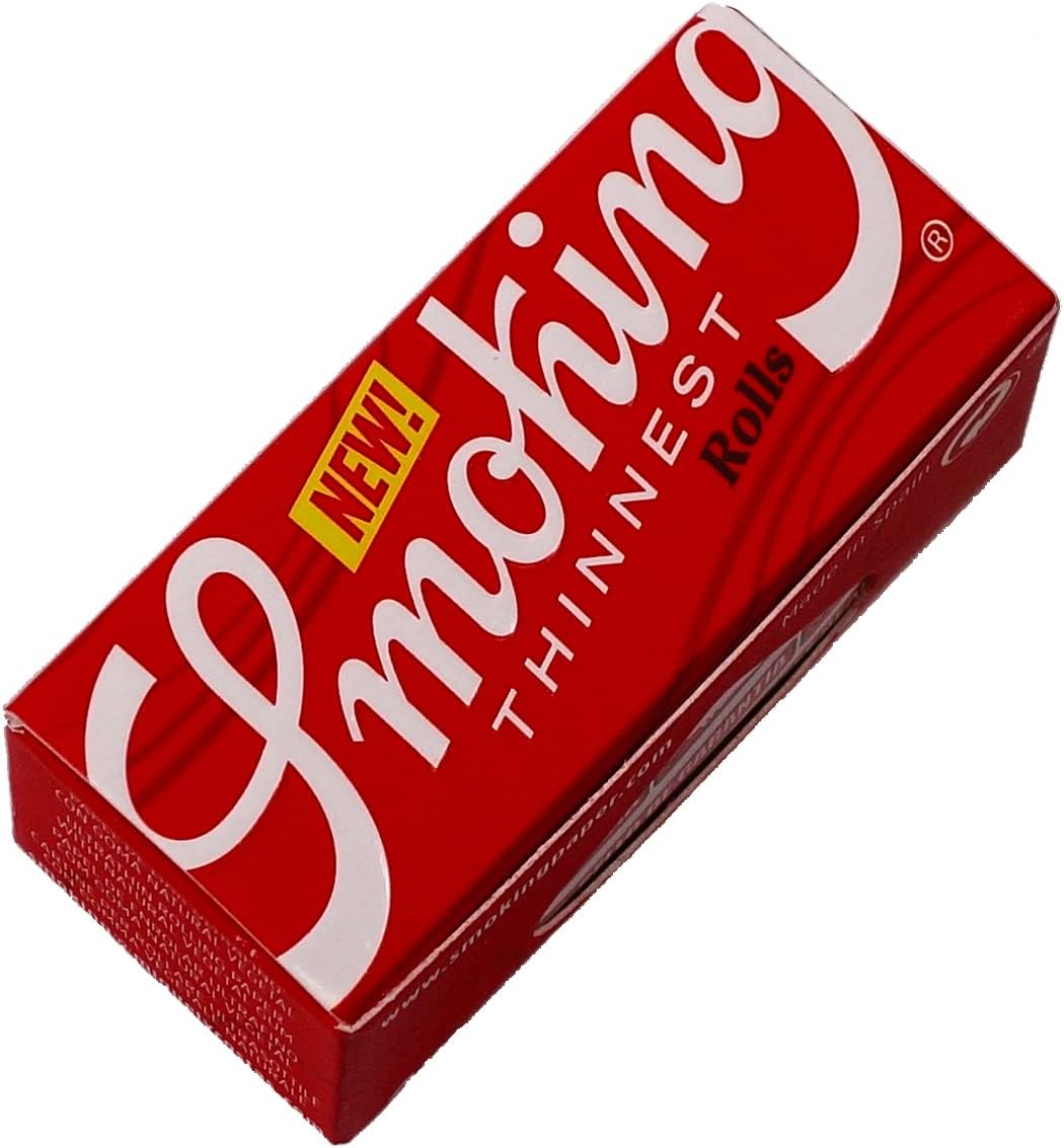 Smoking Thinnest Rolls, King Size Slim, 4 Meter Endlos-Zigarettenpapier, 1 Box (24 Rolls)