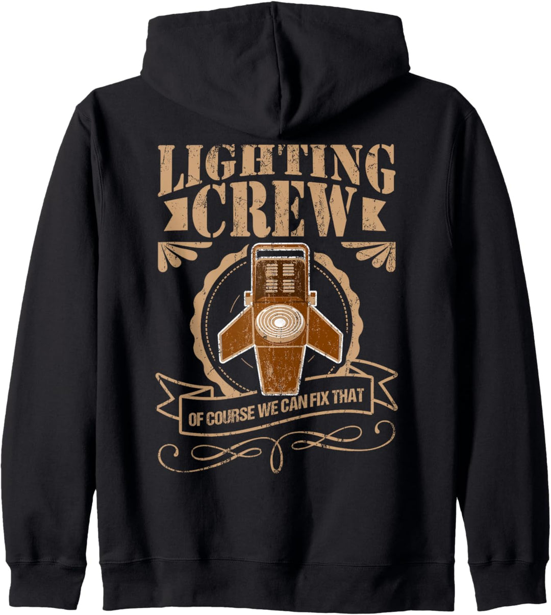 LIGHTING CREW Lichttechniker Veranstaltungstechniker Kapuzenjacke
