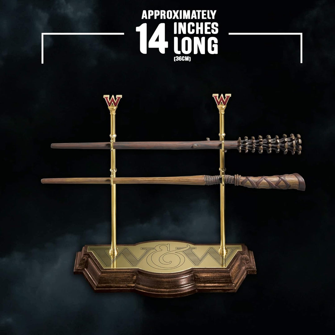 The Noble Collection Harry Potter Weasley Zauberstab-Kollektion mit Präsentationsständer, 43 cm, Kun