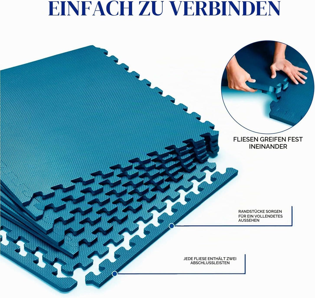 Ediesi, Bodenschutzmatte Fitness, Puzzlematte Boden, Pool Schutzmatte, Home Gym, Tatami, Gummimatte,