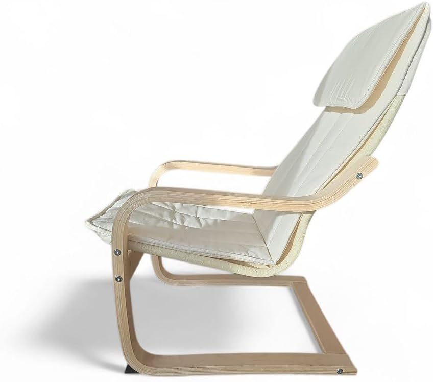 Ikea POÄNG Kindersessel, Birkenfurnier/Knisa hellbeige