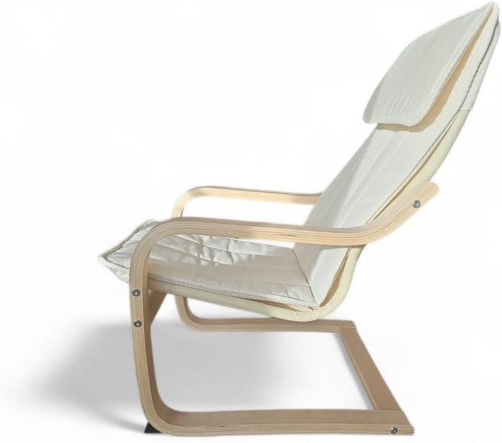 Ikea POÄNG Kindersessel, Birkenfurnier/Knisa hellbeige