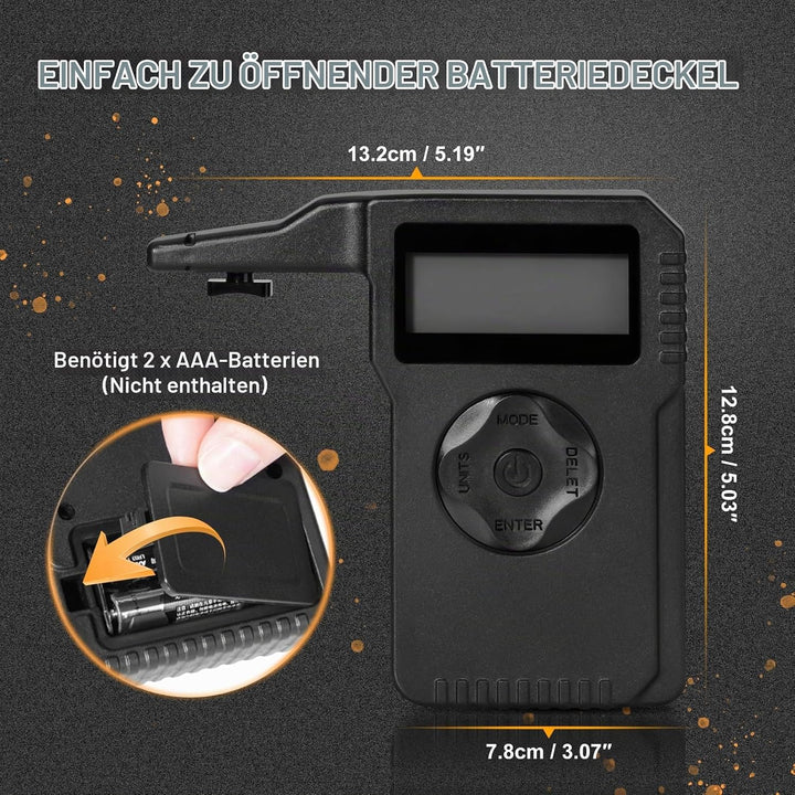 BOOSTEADY Digitaler Auslöse-Zugmesser für genaue Messwerte Auslöse-Zugmessgerät mit LCD-Display (Zwe