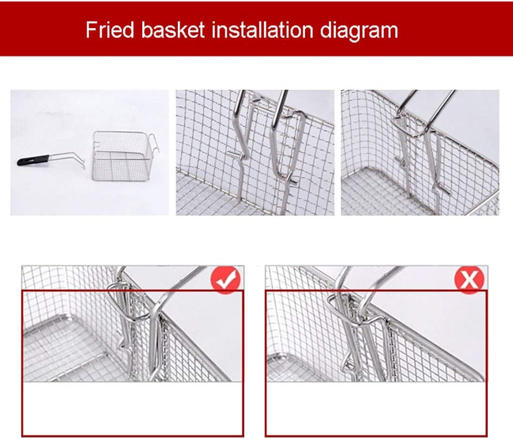 Deep Fryer Gas Fritteuse 22L Doppel-Zylinder-grosse Kapazitäts-Friteuse Edelstahl Material Infrarot-