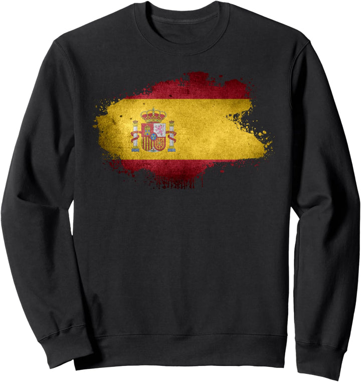 Vintage Spanien Flagge Stilvolles Design Sweatshirt