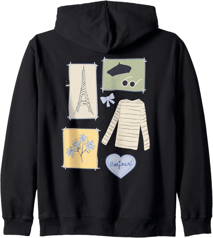 Paris France Eiffel Tower Retro Souvenir French Vintage Gift Kapuzenjacke