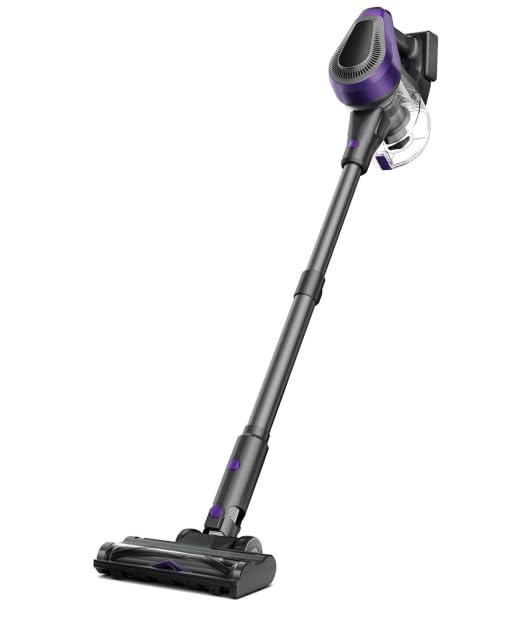VACTechPro Akku Staubsauger kabellos mit Starke Saugkraft Lila