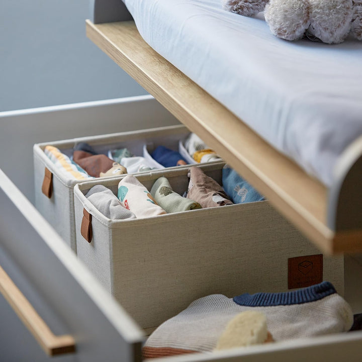 LOVE IT STORE IT Premium Schrank Organizer 2-teilig - Schubladen Ordnungssystem aus Stoff - Verstärk