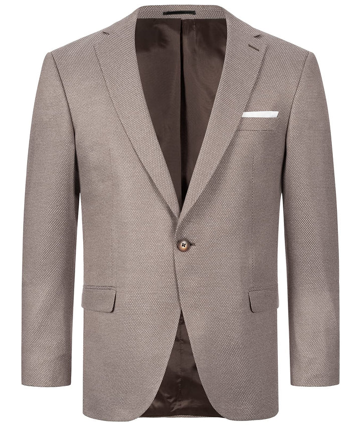 Indumentum Herren Sakko Blazer IJS-100 S Hellbraun, S Hellbraun