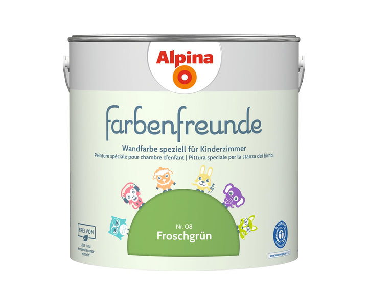 Alpina Farbenfreunde Nr. 08 Froschgrün 2,5 Liter matt, Froschgrün