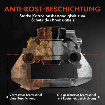 Frankberg 1x Bremssattel Bremszange Hinten Links Kompatibel mit Xsara 1997-2005 ZX 1992-1997 206 200