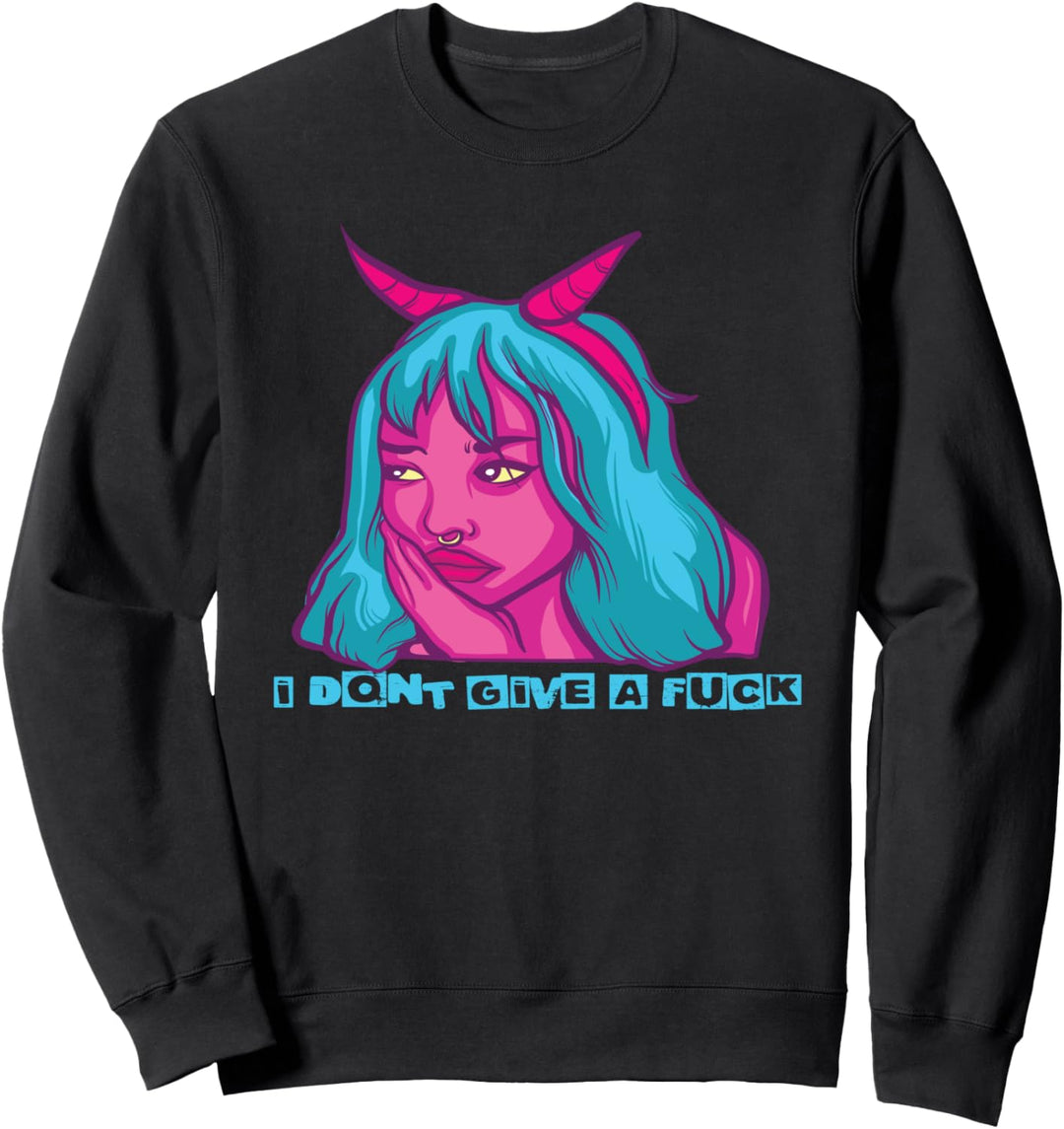 Ästhetische Pastell Gothic Ich gebe nicht A Sweatshirt