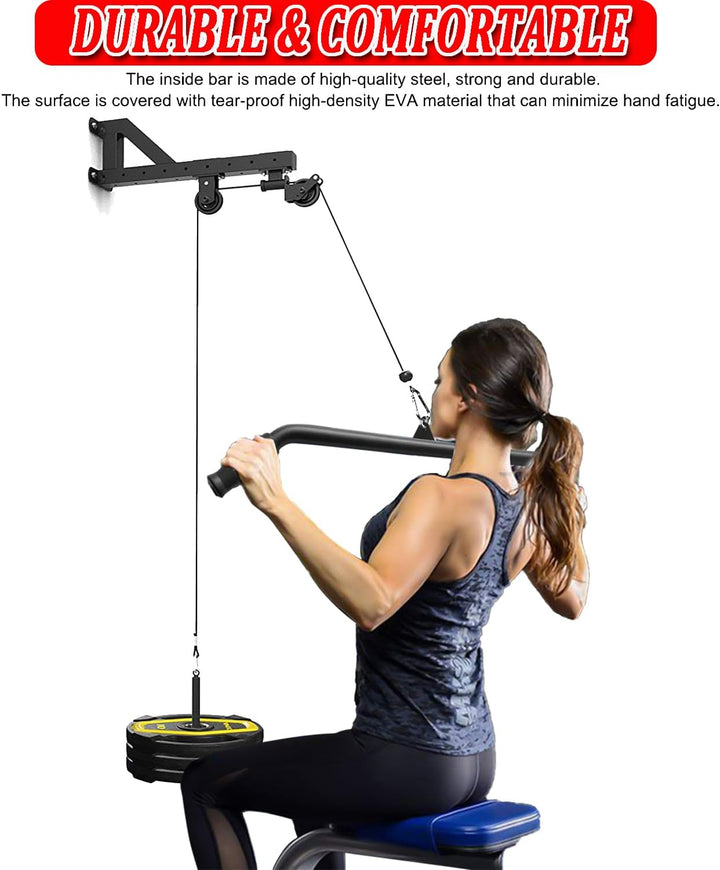 Latzugstange Bizeps Stange Gerade Stange DIY Klimmzugstangen mit Handgriffen Latzug Pulldown Trainin