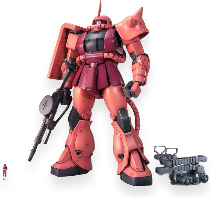 BANDAI - Master Grade Zaku Char's, Version 2.0 MS-06S 1/100, Mehrfarbig