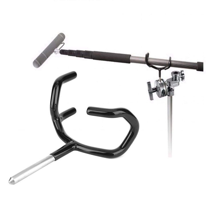 Dauerhaft 3 1/2 Zoll Edelstahlwelle Mikrofonhalterung aus Aluminiumlegierung Extra breite Boompole H