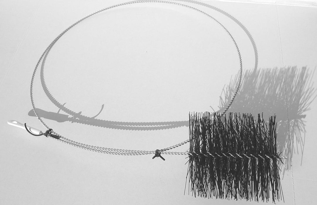 2 Ofenrohrbürsten 150mm Besen 2000mm Langer Rohrbesen Rohreiniger Ofenbürste Ofenbesen Ofenrohrreini