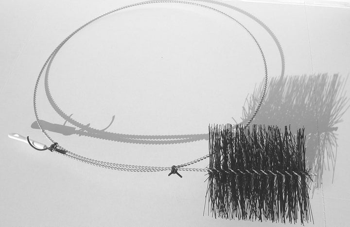 2 Ofenrohrbürsten 150mm Besen 2000mm Langer Rohrbesen Rohreiniger Ofenbürste Ofenbesen Ofenrohrreini