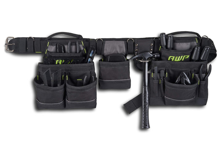 AWP Zimmermanns-Werkzeug-Rig mit Tragegriffen, Premium-Werkzeuggürtel, Air-Mesh-Gepolsterter Gürtel