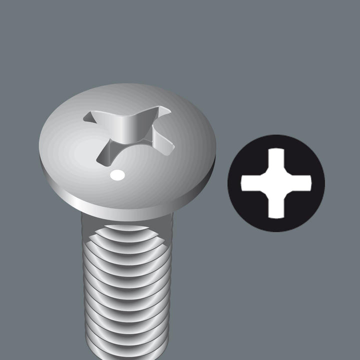 Wera 917 SPH Kreuzschlitz-Schraubendreher, PH 2 x 100 mm, 05017010001 (Packung mit 2) PH 2 x 100 mm