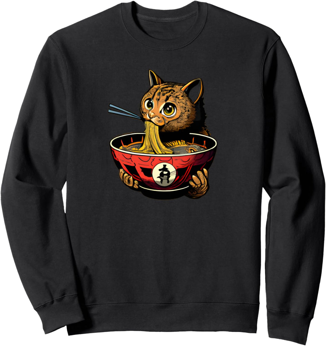 Ramen Katze Kawaii Anime Japanisch Kawaii Neko Sweatshirt