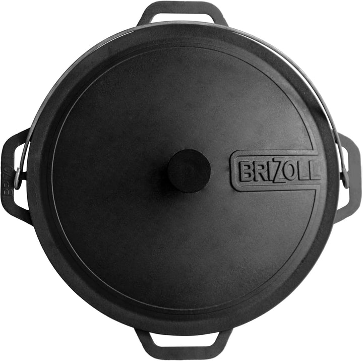 Gusseisen Usbekischer Kasan Dutch Oven Topf mit Deckel 6.3qt. (6L) Asiatischer Kessel Camping Wok Ko