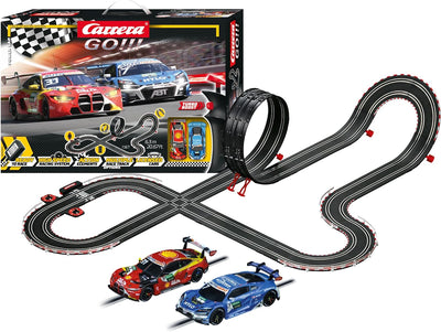 Carrera GO!!! DTM Power Lap Rennbahn-Set I Rennbahnen und lizensierte Slotcars | bis zu 2 Spieler |