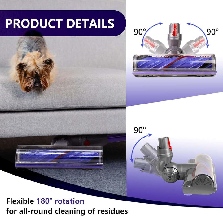 Ersatzbürstenkopf Upgrade Anti-Tangle für Dyson V12 Detect Slim Direktantrieb Elektrische Turbinenbü