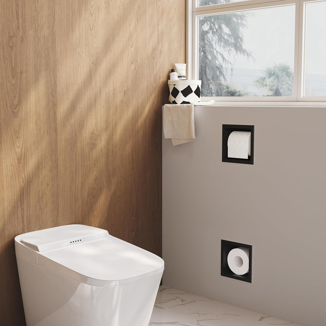 Unterputz-Schrankmodul Edelstahl mit Toilettenpapierhalter Eingebaute Badezimmerschrank Schmal Toile
