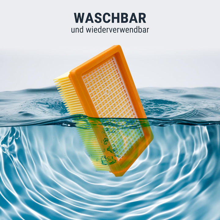 3 Filter für Kärcher Staubsauger Filter Flachfaltenfilter passend für WD4, WD5, WD6 / MV4, MV5, MV6