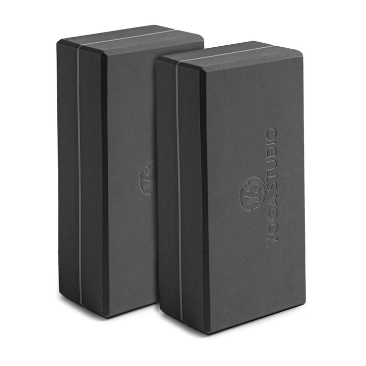 Yoga Studio Yoga-Block aus hochdichtem EVA-Schaumstoff, Doppelpack, rutschfest, abgeschrägte Kanten,