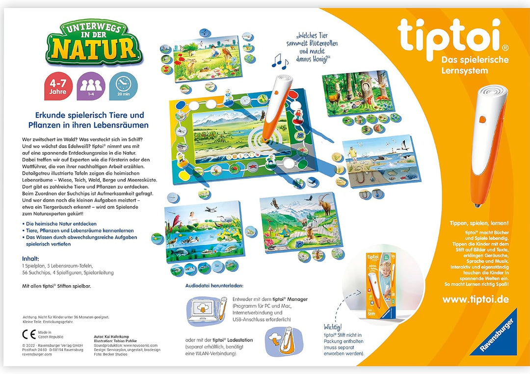 Ravensburger 00121 tiptoi® Unterwegs in der Natur, Yellow