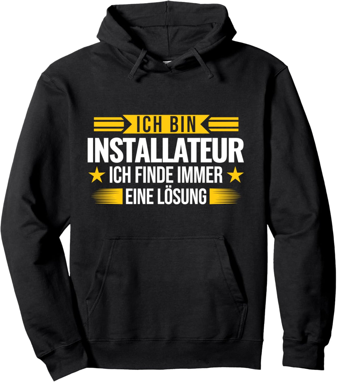 Installateur Klempner Heizungsbauer Pullover Hoodie