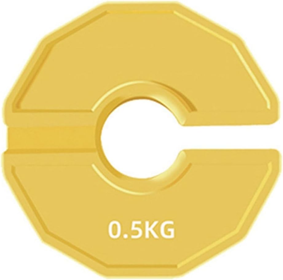 2 Mikro-Gummiplatten für Gewichte für Fitnesshanteln. Bruchgewichtsplatten aus Gummi 0,5 kg mit zusä