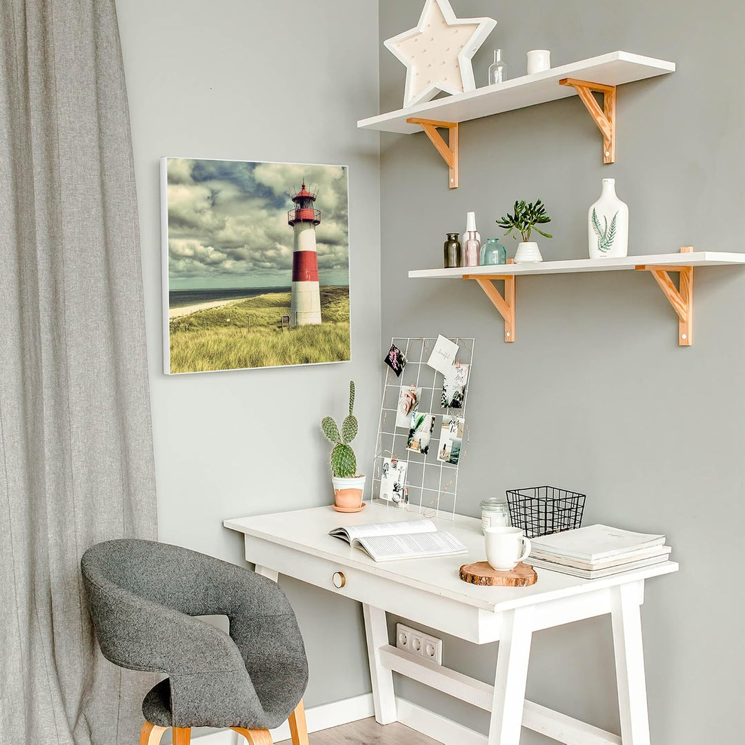 banjado Magnettafel 50 x 50 cm/Magnetwand aus Metall/Magnetpinnwand als Memoboard/Pinnwand Magnettaf