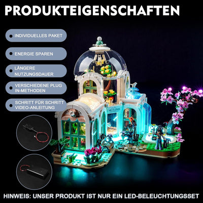 Led Licht Set für Lego Friends Botanical Garden 41757 (Kein Lego), Dekorationsbeleuchtungsset für Le