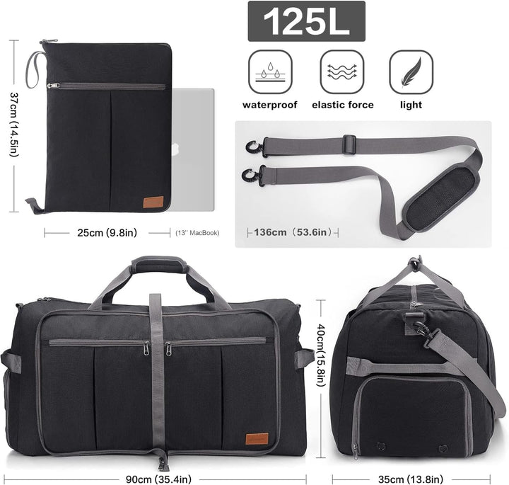 Upeelife Faltbare Reisetasche, grosse Reisetasche für Damen und Herren, Sporttasche, wasserdicht, We