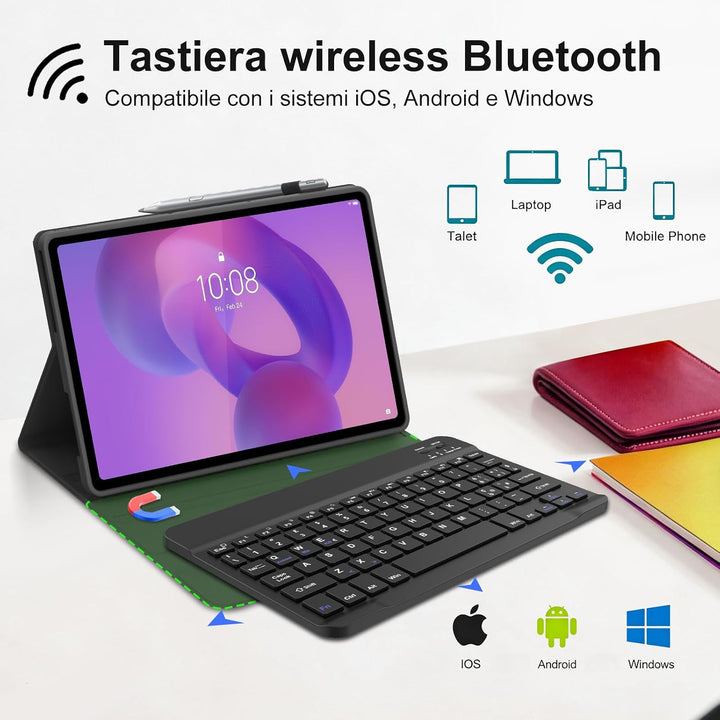 FOGARI Für Lenovo Idea Tab 2025 11/Tab M11 2024 11 Zoll Tastaturabdeckung | Abnehmbare Bluetooth-Tas