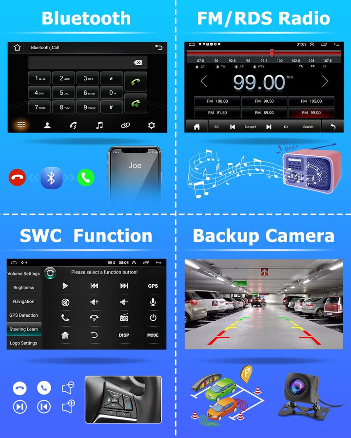 Hikity 2GB+64GB Android Autoradio Carplay für FIAT Punto (2010-2016) / Linea (2012-2015) 6,2" Touchs