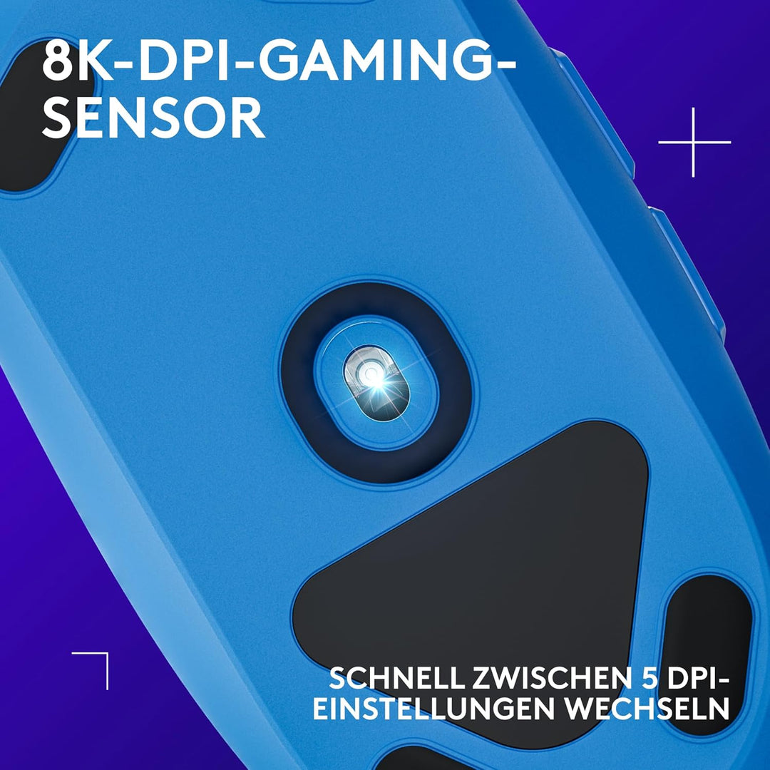 Logitech G203 Gaming-Maus mit anpassbarer LIGHTSYNC RGB-Beleuchtung, 6 programmierbare Tasten, spiel