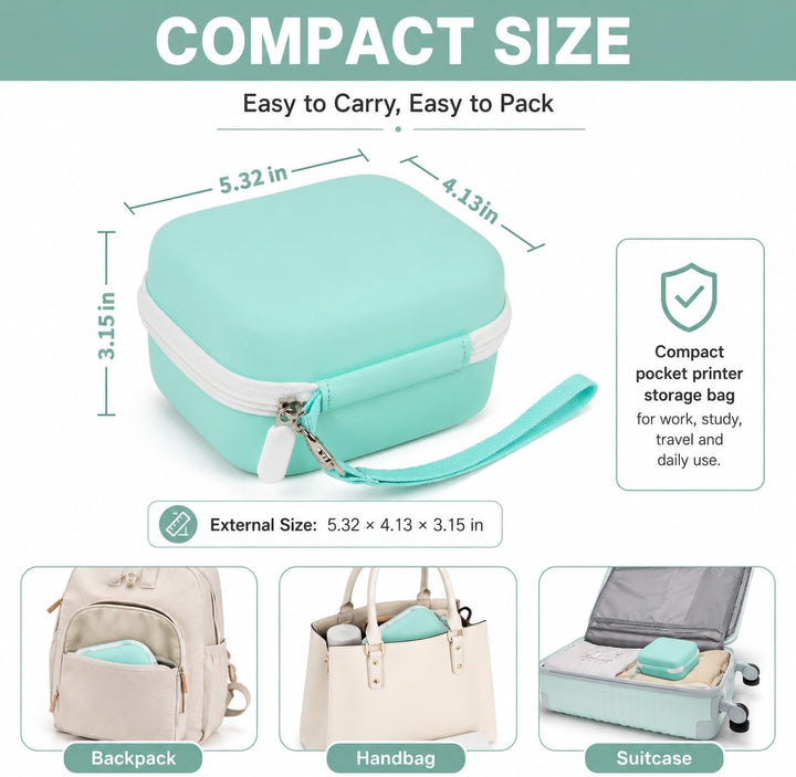 ANKHOH Mini Drucker Tasche für Memoking T02/ für Phomemo M02/ M02S/ M02 Pro/ Q30S/ für Ponek Mini Po