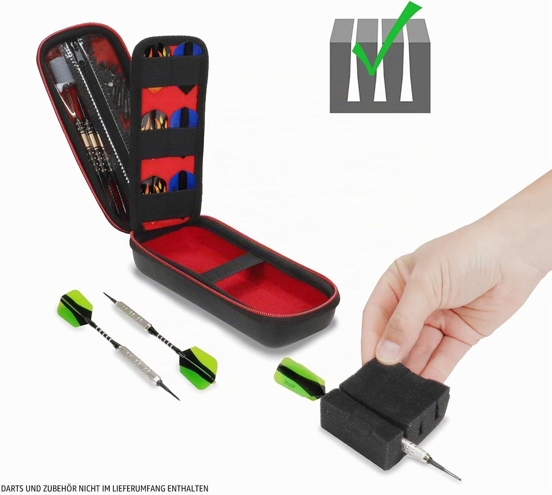 USA Gear Dartkoffer Halfter - 3-Dart-Tasche für Soft-Tip-Darts mit Aufbewahrung für Kunststoffspitze